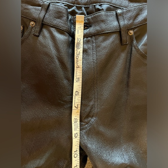 Diesel leather pants (low rise ) women’s - Picture 6 of 8
